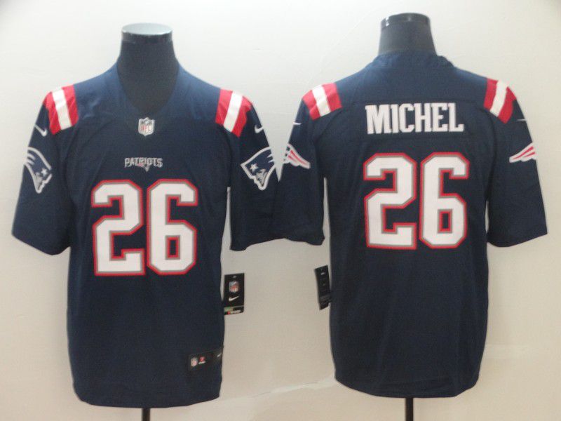 Men New England Patriots #26 Michel Blue Nike Vapor Untouchable Limited Player NFL Jerseys->oklahoma city thunder->NBA Jersey
